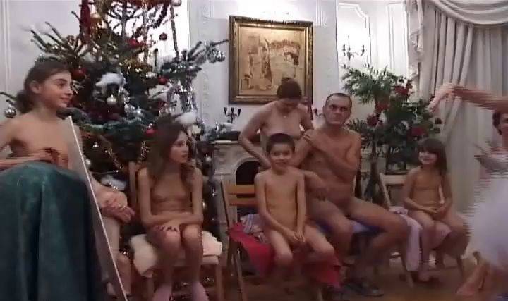 Naturist Children French Christmas Celebration Part 2 - 2