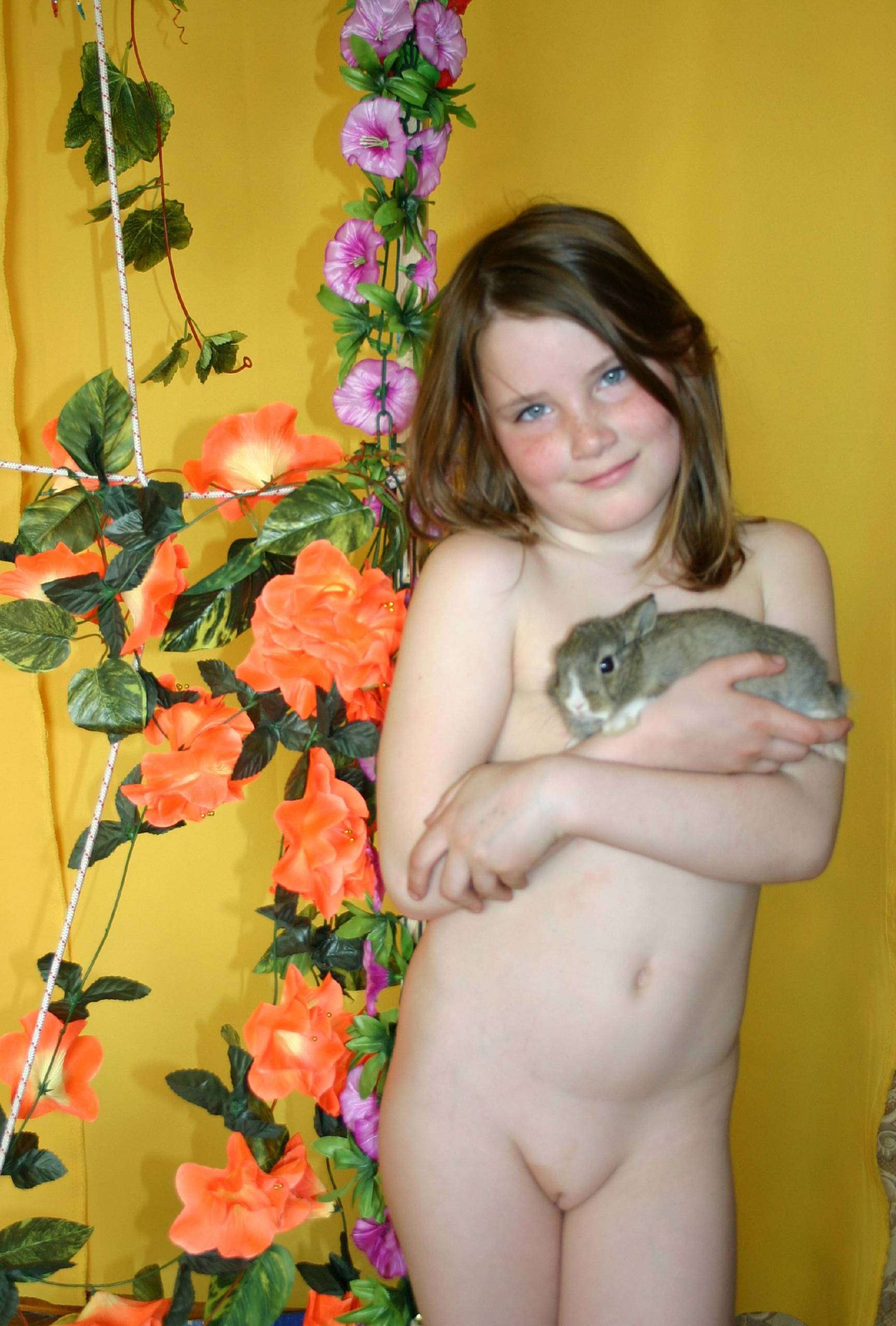 Nudist Girl and the Bunny - Pure Family Nudism - 2
