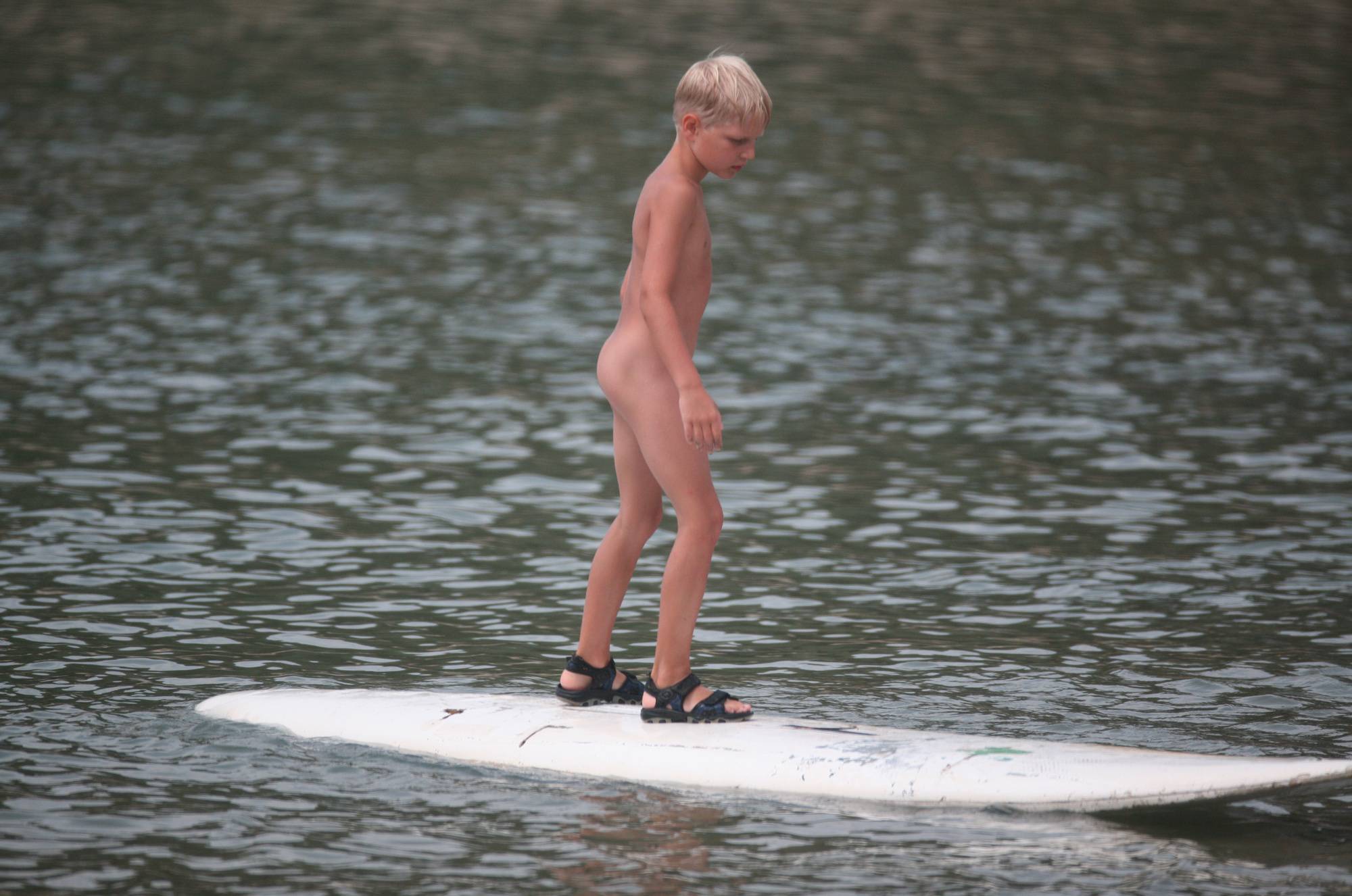 Pure Nudism Family Naturist White Boy Surfer - 1