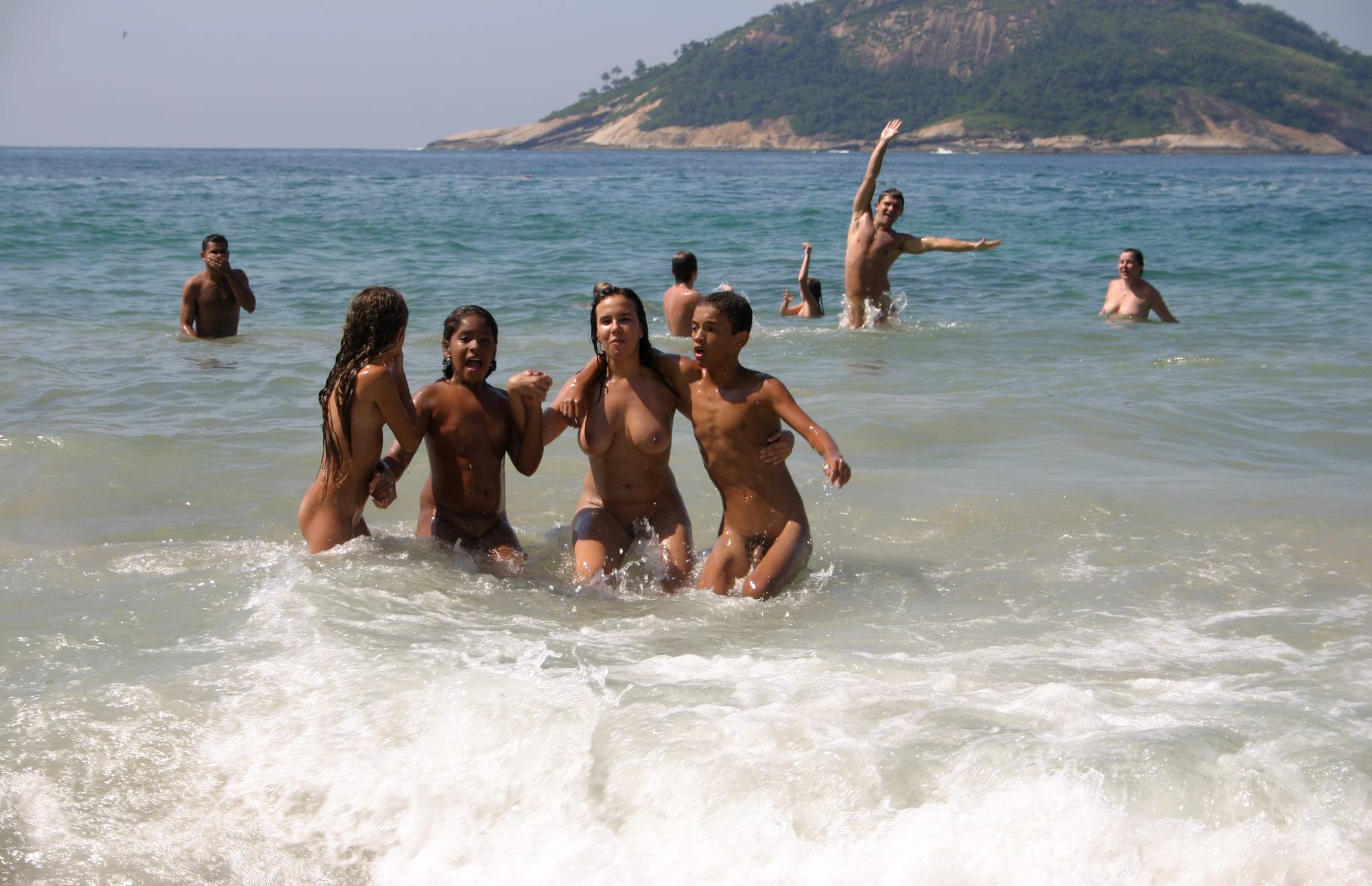 Purenudism Gallery Brazilian Water Splashing - 1
