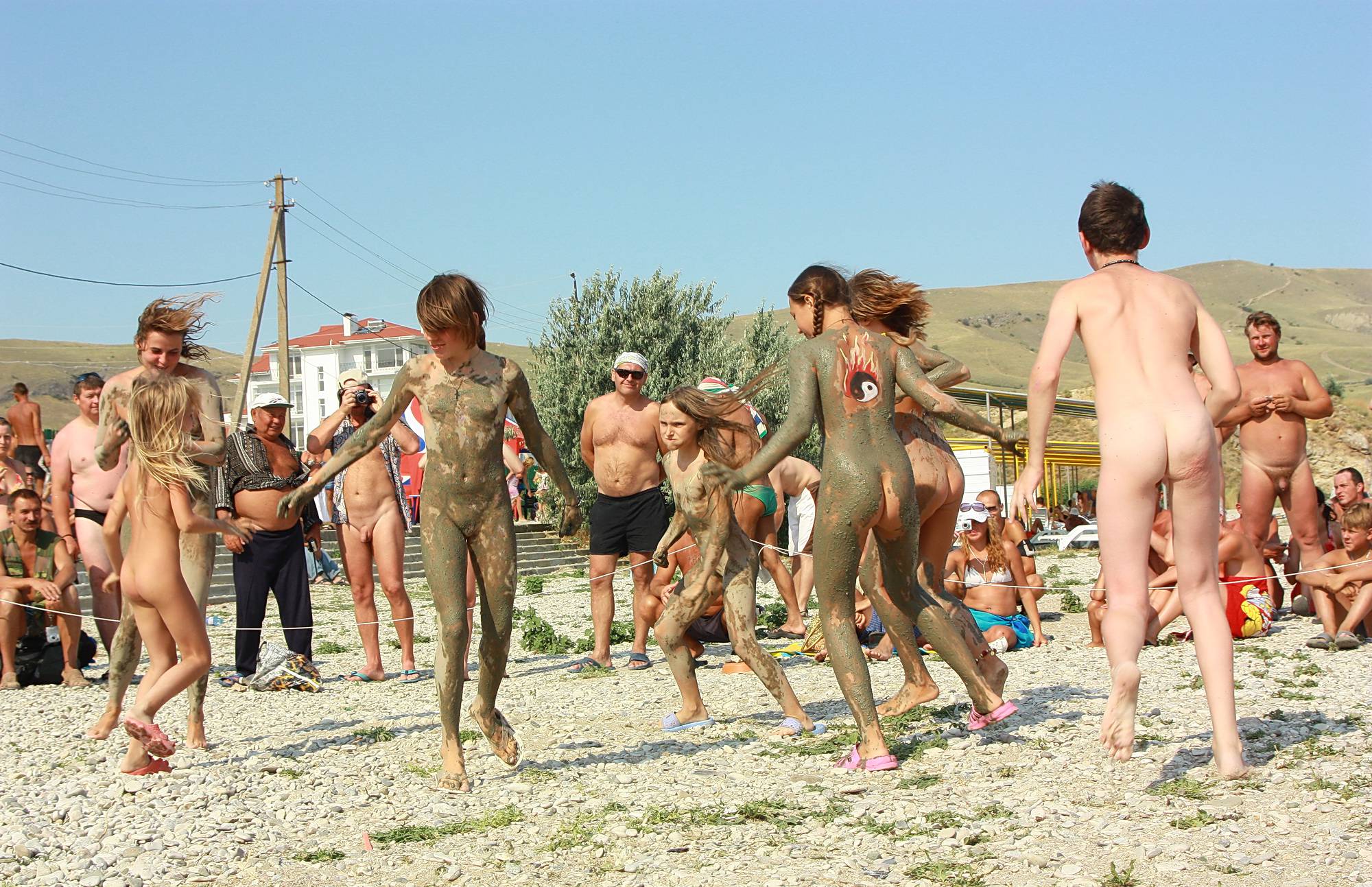 Pure Nudism Pics Sandy Muddy Dance-Off - 1