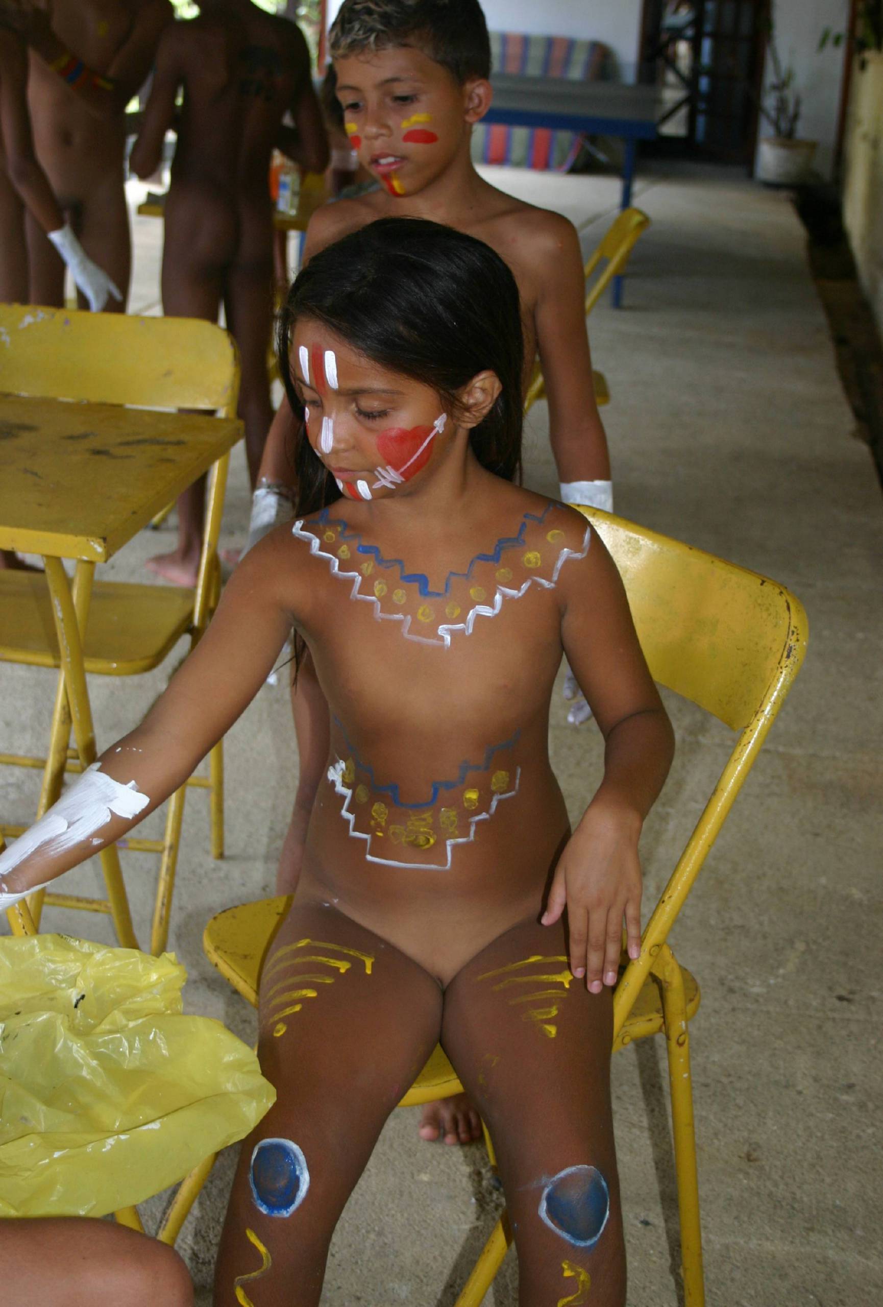 Brazilian Body Painting - Naturist Kids - 1